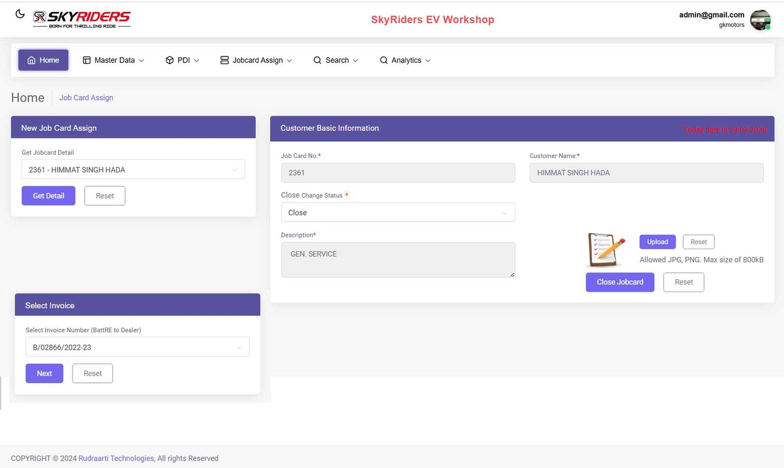 Skyriders EV Workshop